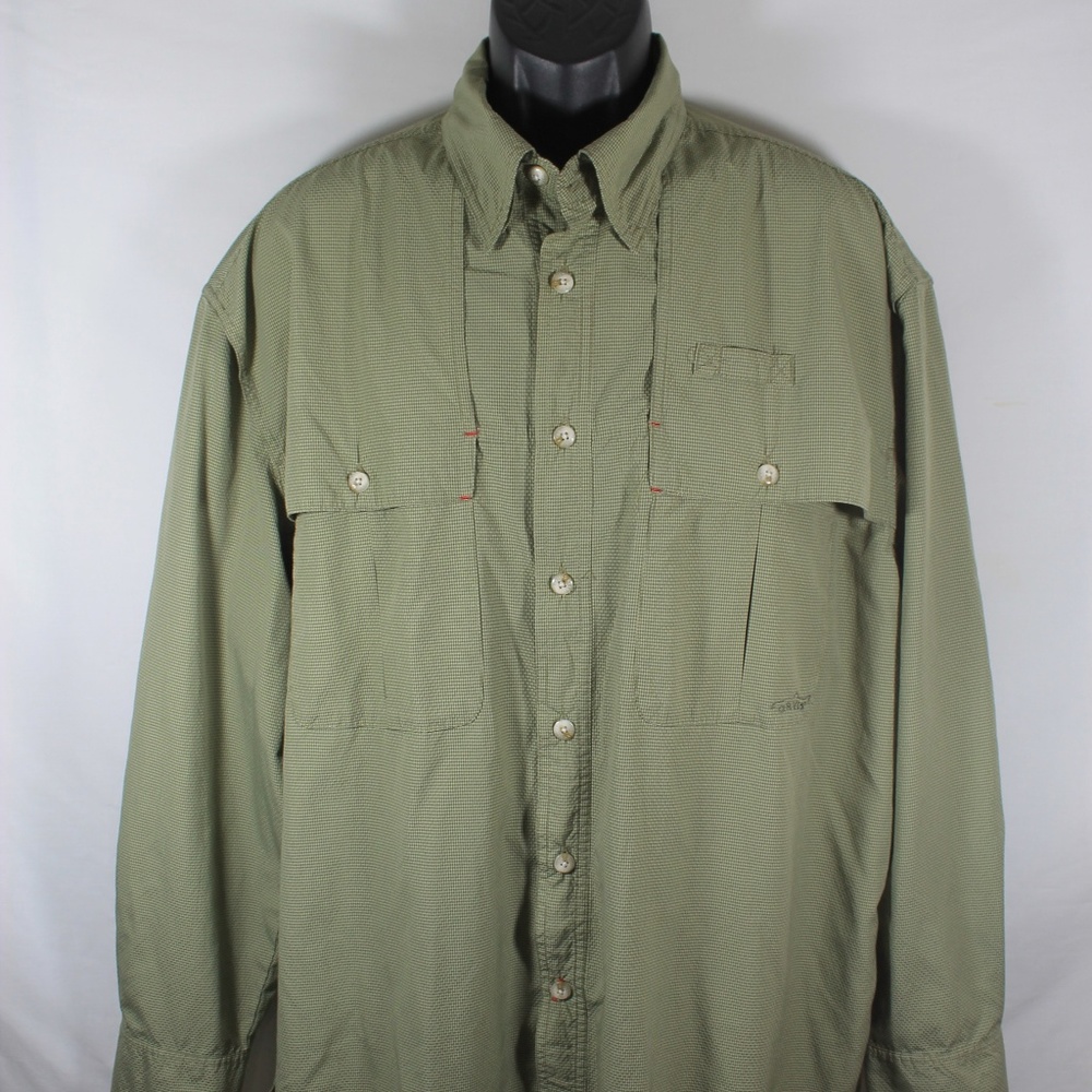 Orvis Men's Trout Bum Fishing L/S Shirt Sz XL